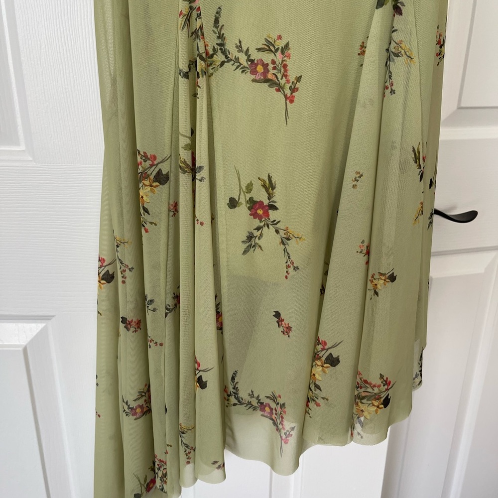 Zara Floral Sage Maxi Dress - Picture 7 of 11